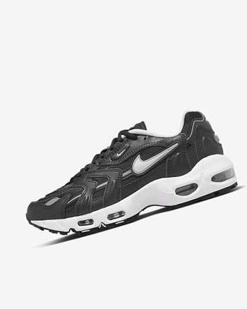 Zapatillas Nike Air Max 96 2 Mujer Negras Metal Plateadas Blancas | CO5106