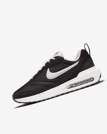 Zapatillas Nike Air Max Dawn Hombre Negras Metal Plateadas Naranjas Blancas | CO5221