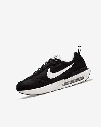 Zapatillas Nike Air Max Dawn Niño Negras Metal Plateadas Naranjas Blancas | CO2736