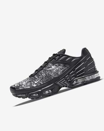 Zapatillas Nike Air Max Plus 3 Hombre Negras Negras Gris Oscuro Blancas | CO4863