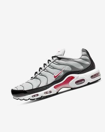 Zapatillas Nike Air Max Plus Hombre Gris Negras Rojas | CO5289