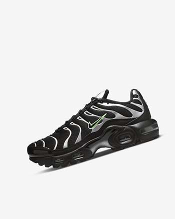 Zapatillas Nike Air Max Plus Niña Negras Verde Metal Plateadas Negras | CO4513