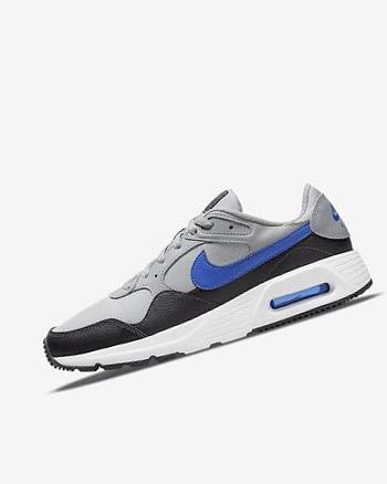 Zapatillas Nike Air Max SC Hombre Gris Claro Gris Oscuro Blancas Azul Real | CO3204