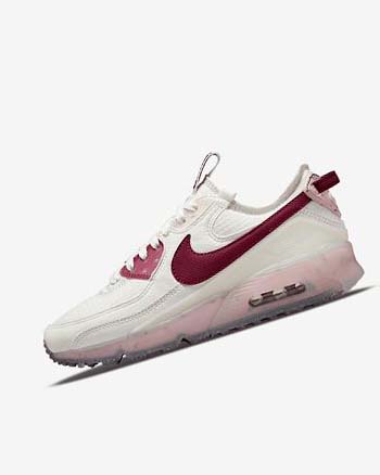 Zapatillas Nike Air Max Terrascape 90 Mujer Blancas Rosas Burdeos | CO1131
