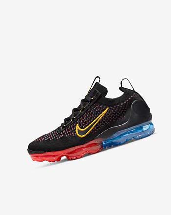 Zapatillas Nike Air VaporMax 2021 FK Niña Negras Azules Rojas Claro Doradas | CO5166