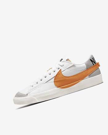 Zapatillas Nike Blazer Low '77 Jumbo Hombre Blancas Gris Naranjas | CO3157