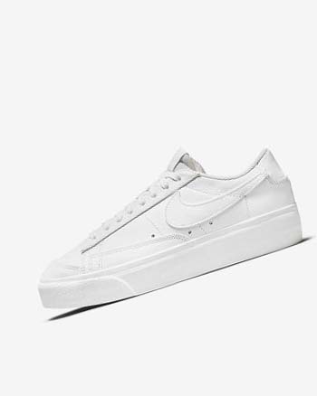 Zapatillas Nike Blazer Low Plataforma Mujer Blancas | CO4812