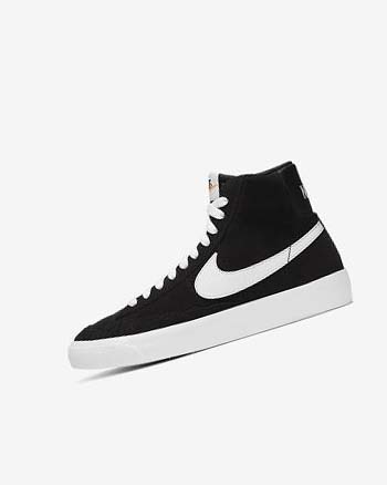 Zapatillas Nike Blazer Mid '77 Gamuza Niño Negras Naranjas Blancas | CO5369