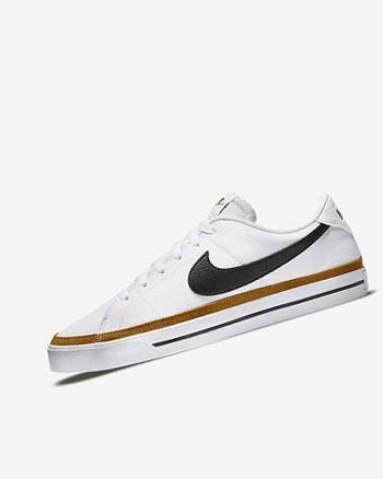 Zapatillas Nike Court Legacy Hombre Blancas Negras | CO5327