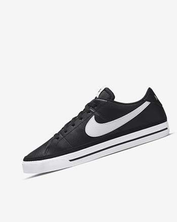 Zapatillas Nike Court Legacy Hombre Negras Blancas | CO2766