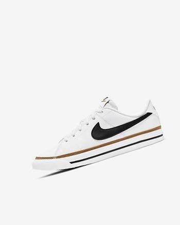 Zapatillas Nike Court Legacy Niña Blancas Marrones Claro Negras | CO5600