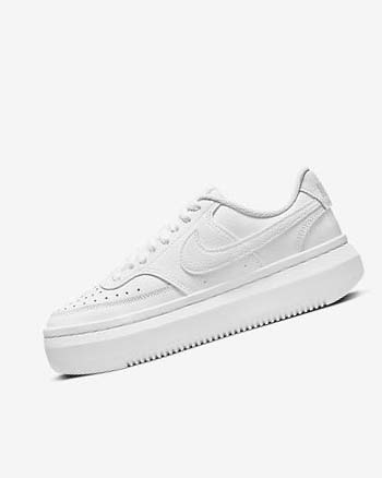 Zapatillas Nike Court Vision Alta Mujer Blancas Blancas Blancas | CO2878