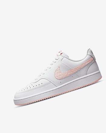 Zapatillas Nike Court Vision LO Mujer Blancas Rojas | CO2764