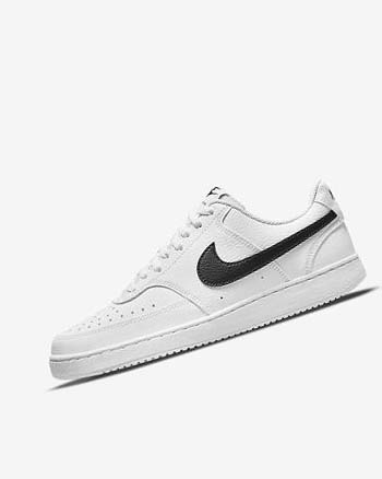 Zapatillas Nike Court Vision Low Next Nature Mujer Blancas Blancas Negras | CO5181