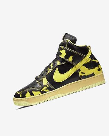 Zapatillas Nike Dunk High 1985 SP Hombre Negras Doradas Amarillo | CO5390