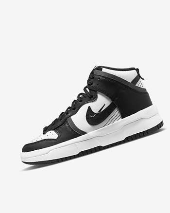 Zapatillas Nike Dunk High Up Mujer Blancas Gris Oscuro Negras | CO5005