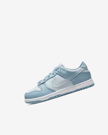 Zapatillas Nike Dunk Low Niña Azules Blancas | CO5421