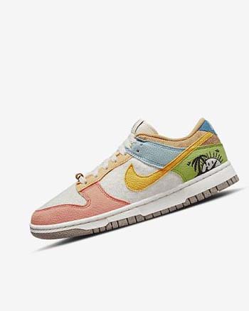 Zapatillas Nike Dunk Low SE Mujer Azules Doradas | CO4546