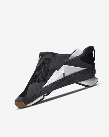 Zapatillas Nike Go FlyEase Mujer Negras Gris Oscuro Doradas Blancas | CO5439