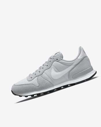 Zapatillas Nike Internationalist Mujer Gris Plateadas Negras Blancas | CO5426