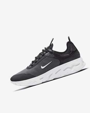 Zapatillas Nike React Live Hombre Negras Gris Oscuro Blancas | CO5027