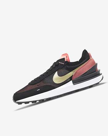 Zapatillas Nike Waffle One Mujer Negras Rojas Verde Claro | CO5208