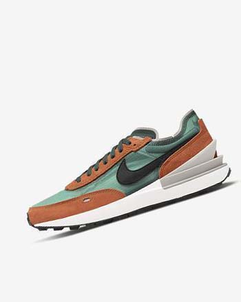Zapatillas Nike Waffle One SE Hombre Verde Naranjas Negras | CO4989