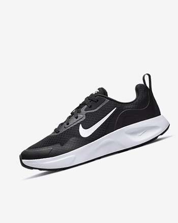 Zapatillas Nike Wearallday Mujer Negras Blancas | CO4493