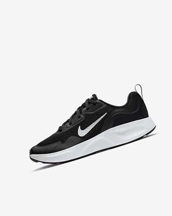Zapatillas Nike Wearallday Niña Negras Blancas | CO2916