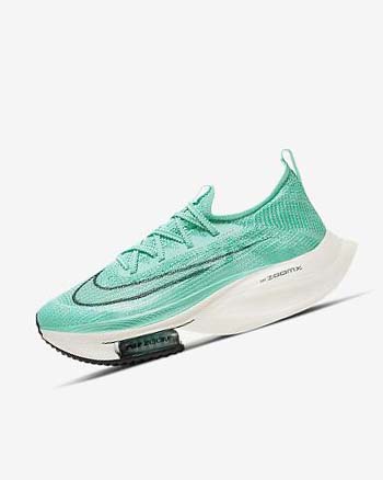 Zapatillas Running Nike Air Zoom Alphafly NEXT% Flyknit Mujer Turquesa Negras Turquesa Claro Blancas | CO2227