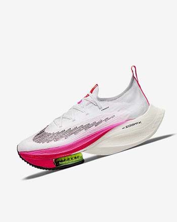 Zapatillas Running Nike Air Zoom Alphafly NEXT% Flyknit Mujer Blancas Negras Negras Negras | CO4641