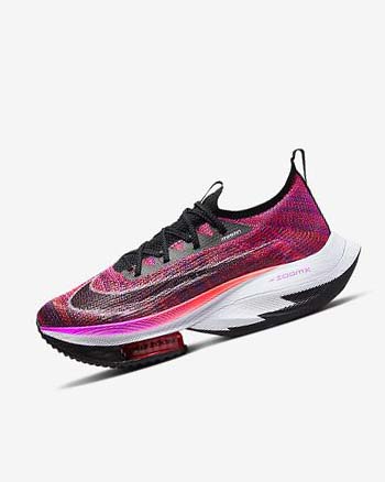 Zapatillas Running Nike Air Zoom Alphafly NEXT% Flyknit Mujer Moradas Rojas Negras Negras | CO4756