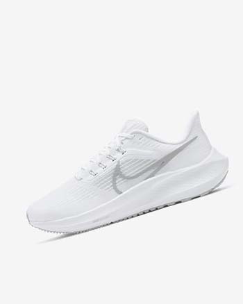 Zapatillas Running Nike Air Zoom Pegasus 39 Mujer Blancas Plateadas Gris Metal Plateadas | CO3282
