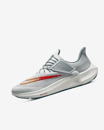 Zapatillas Running Nike Air Zoom Pegasus 39 FlyEase Hombre Plateadas Naranjas | CO4689