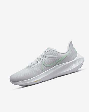 Zapatillas Running Nike Air Zoom Pegasus 39 Mujer Blancas Plateadas Verde Verde Menta | CO4883