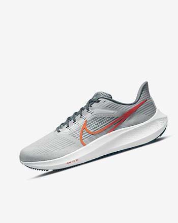 Zapatillas Running Nike Air Zoom Pegasus 39 Hombre Plateadas Naranjas | CO5333