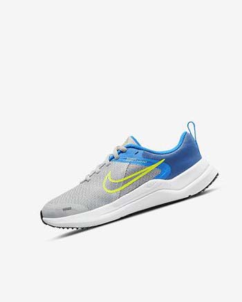 Zapatillas Running Nike Downshifter 12 Niña Gris Azules Gris Azul Marino Gris | CO3287