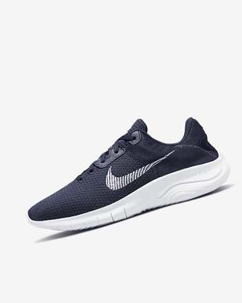 Zapatillas Running Nike Flex Experience Run 11 Next Nature Hombre Azul Marino Obsidian Oscuro Blancas | CO2556