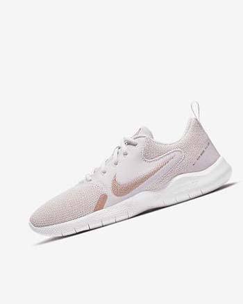 Zapatillas Running Nike Flex Experience Run 10 Mujer Moradas Claro Blancas Metal Rojas Marrones | CO4742