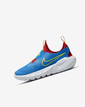 Zapatillas Running Nike Flex Runner 2 Niño Azules Rojas Doradas Verde | CO5246
