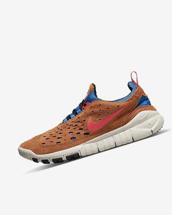 Zapatillas Running Nike Free Run Trail Hombre Azules Creme Claro Rojas | CO4934