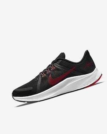 Zapatillas Running Nike Quest 4 Hombre Negras Blancas Gris Oscuro Rojas | CO3222