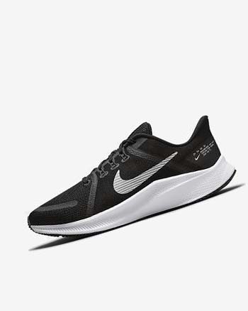Zapatillas Running Nike Quest 4 Hombre Negras Gris Oscuro Blancas | CO5581