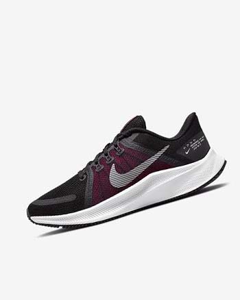 Zapatillas Running Nike Quest 4 Mujer Negras Rosas Gris Oscuro Blancas | CO3081