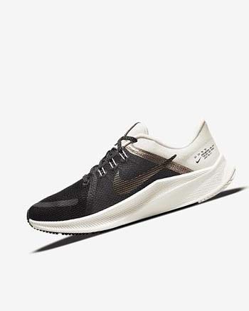 Zapatillas Running Nike Quest 4 Premium Mujer Negras Metal Cobra | CO3251