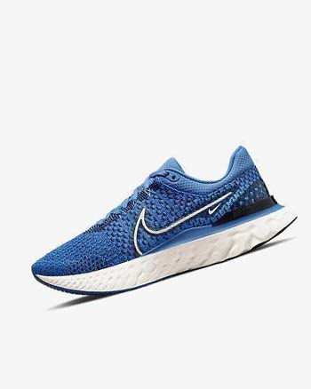 Zapatillas Running Nike React Infinity Run Flyknit 3 Hombre Azules Negras Azules | CO2294