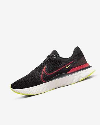 Zapatillas Running Nike React Infinity Run Flyknit 3 Hombre Negras Rojas Rojas | CO2898
