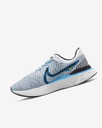 Zapatillas Running Nike React Infinity Run Flyknit 3 Hombre Blancas Azules Azules Negras | CO3231