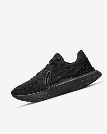 Zapatillas Running Nike React Infinity Run Flyknit 3 Mujer Negras Negras | CO4631