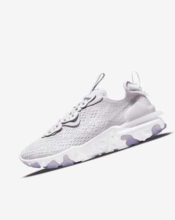 Zapatillas Running Nike React Vision Mujer Blancas Moradas | CO2264